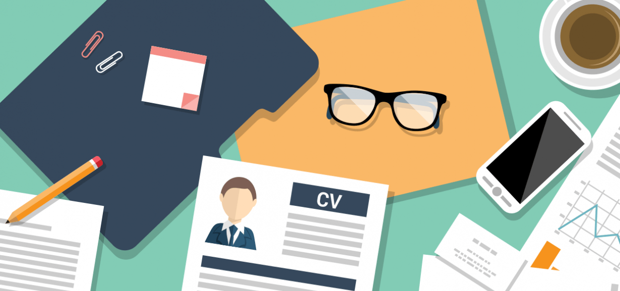 Desktop view of resume